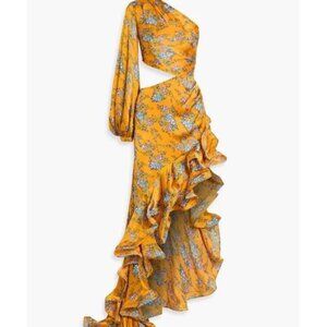 bronx and banco orange dress Bronx & Banco Narciss Yellow Floral Maxi Dress in Size S/US4